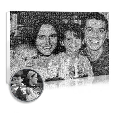 create a mosaic photo for your mom