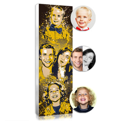 the family photo in splash, an original gift idea for mom