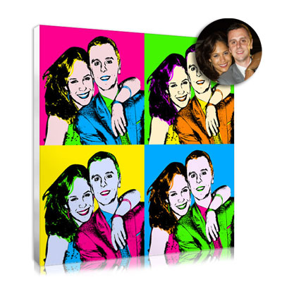 tableau pop art cadeau saint-valentin